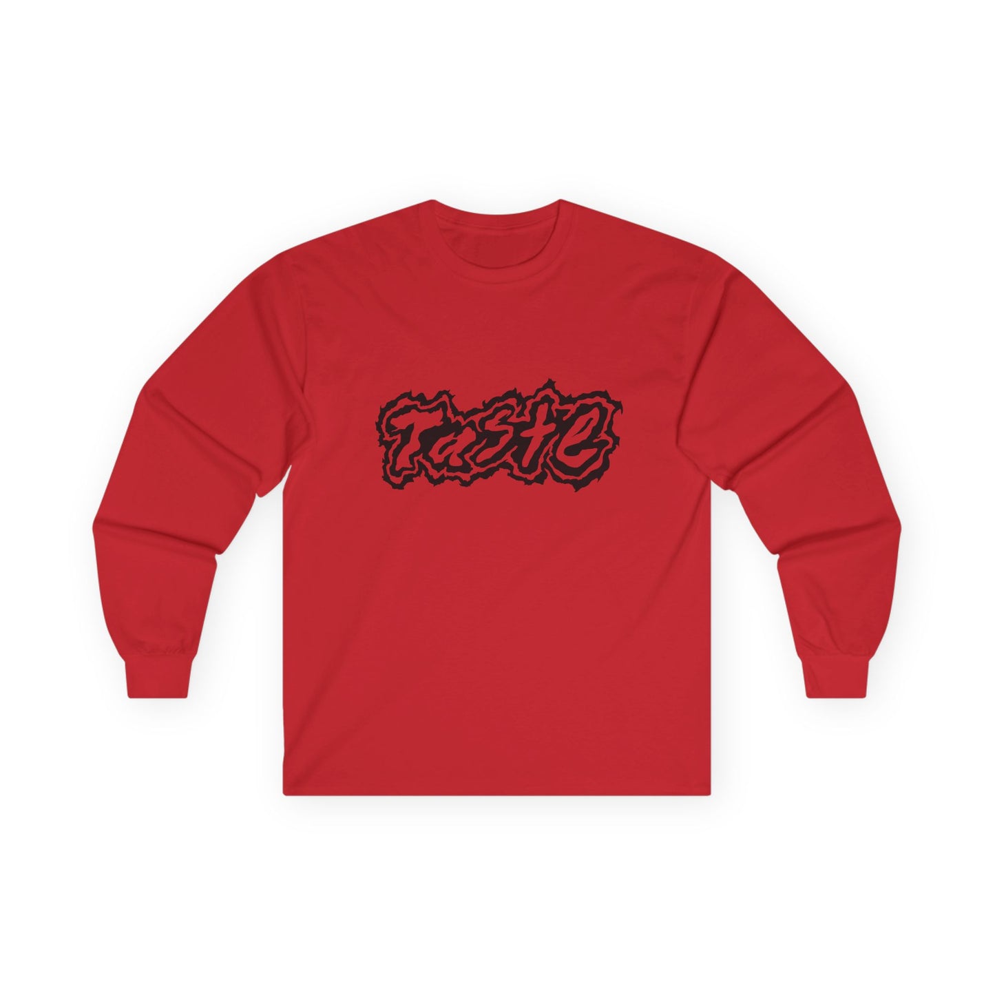 "TASTE" HALF BLACK LOGO UNISEX ULTRA COTTON LONG SLEEVE TEE