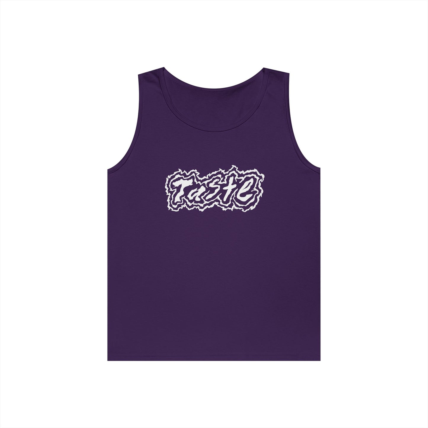 "TASTE" HALF WHITE UNISEX HEAVY COTTON TANK TOP