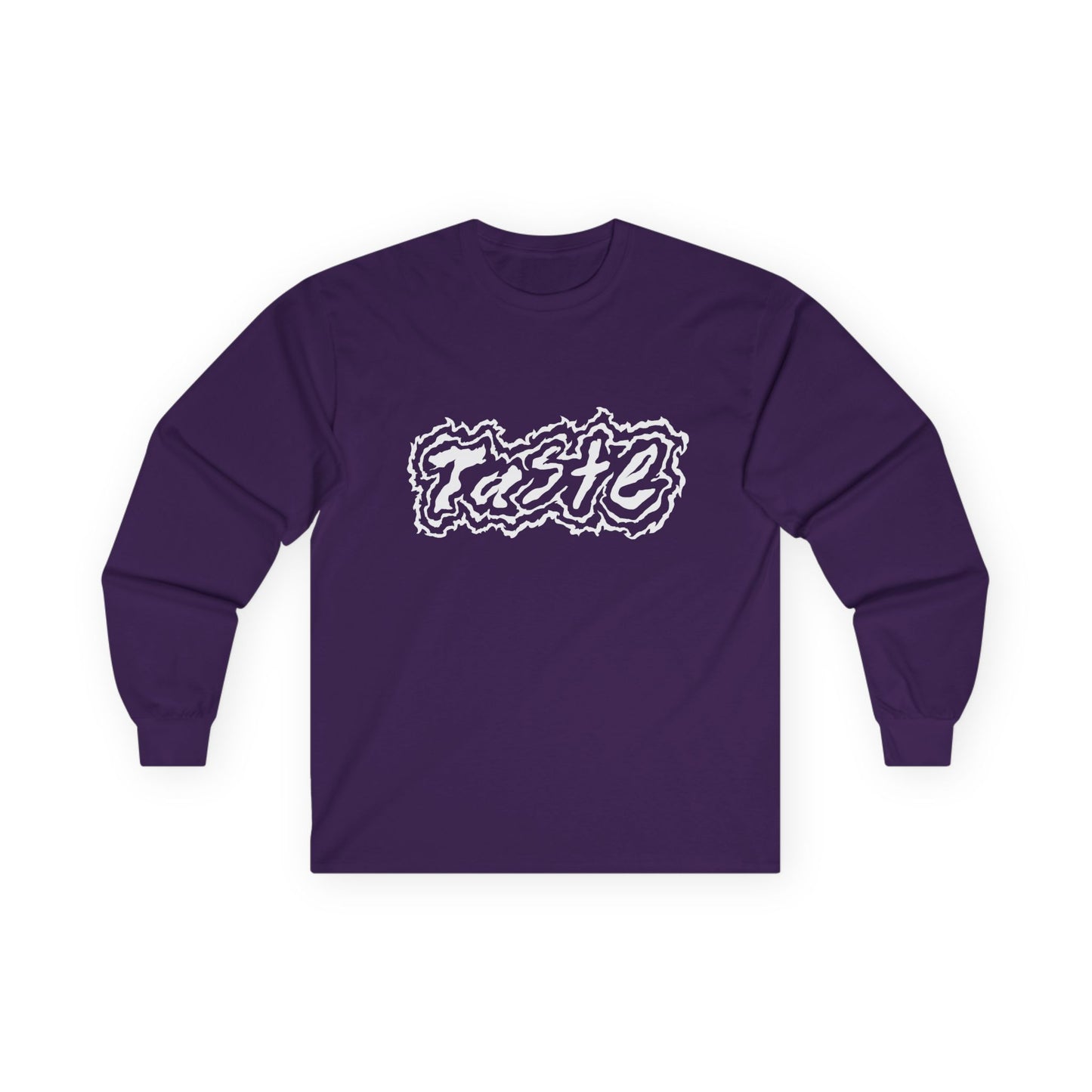 "TASTE" HALF WHITE LOGO UNISEX ULTRA COTTON LONG SLEEVE TEE