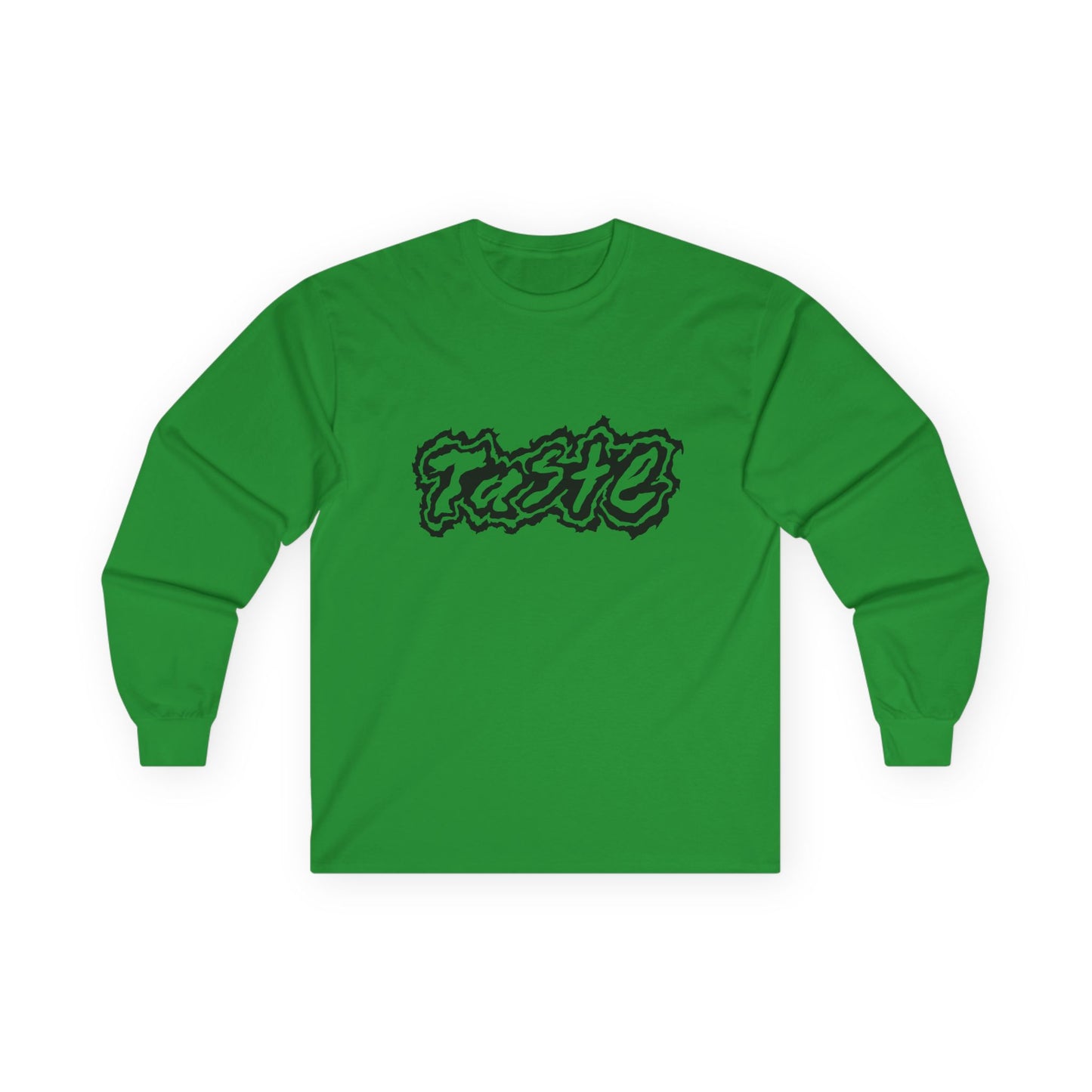 "TASTE" HALF BLACK LOGO UNISEX ULTRA COTTON LONG SLEEVE TEE