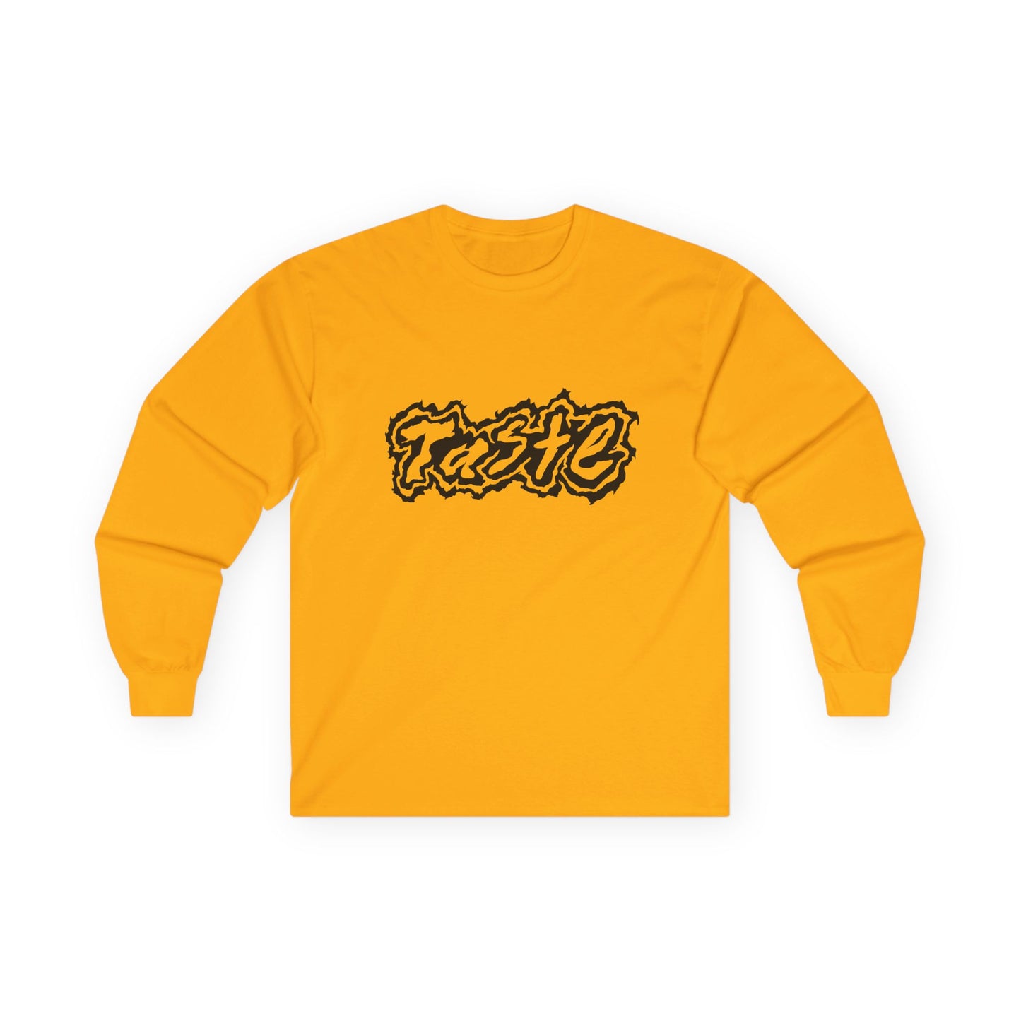 "TASTE" HALF BLACK LOGO UNISEX ULTRA COTTON LONG SLEEVE TEE