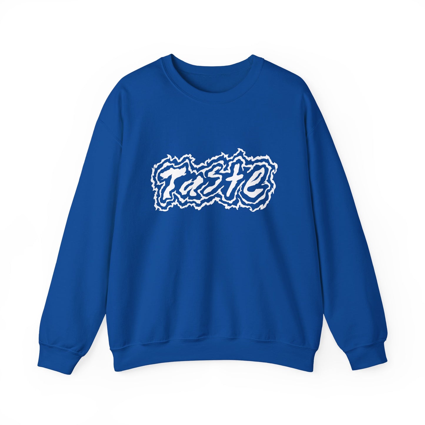 "TASTE" HALF WHITE LOGO UNISEX HEAVY BLEND CREWNECK SWEATSHIRT