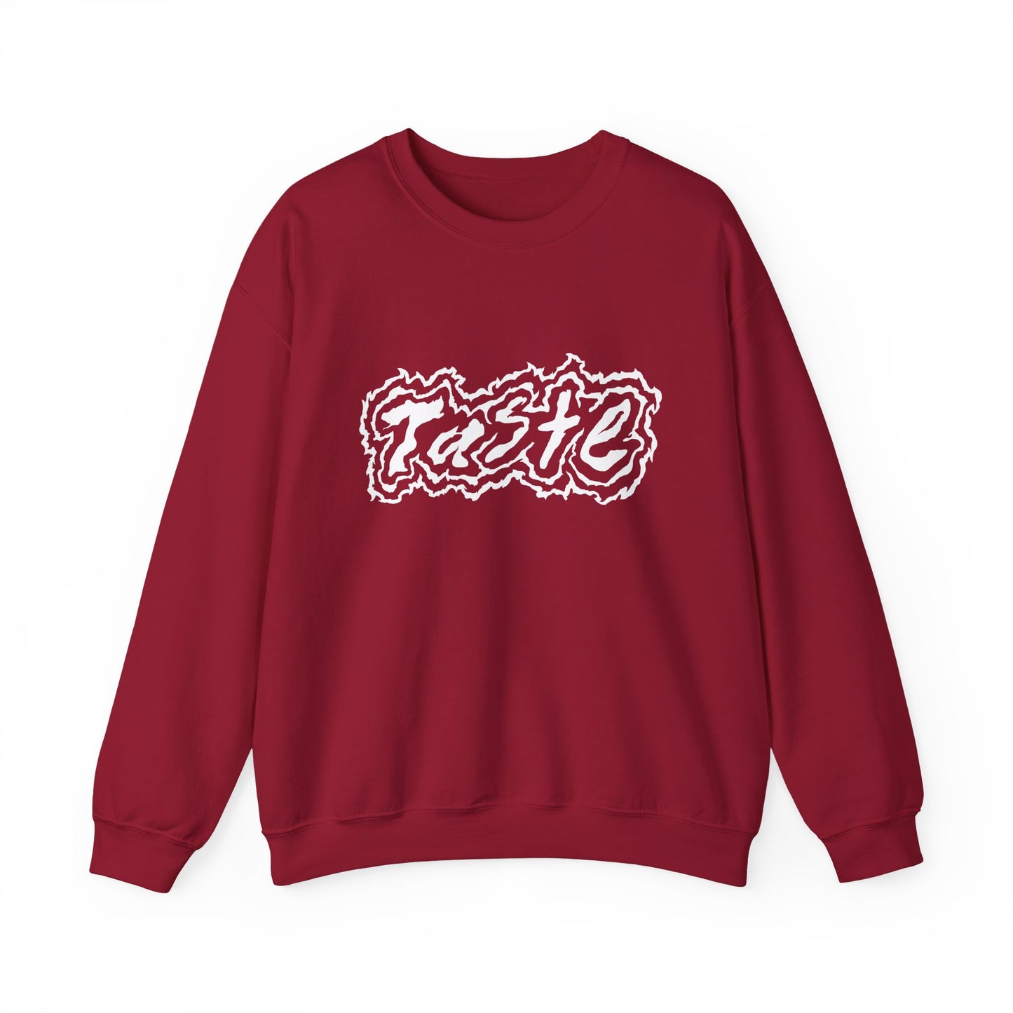 "TASTE" HALF WHITE LOGO UNISEX HEAVY BLEND CREWNECK SWEATSHIRT