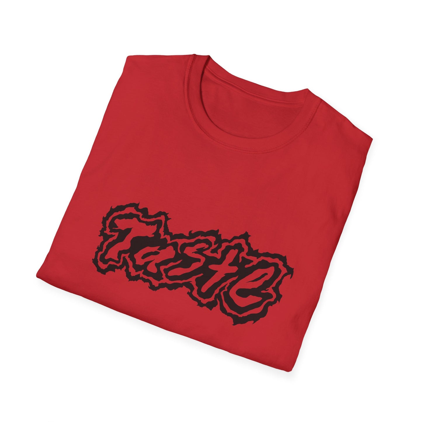 "TASTE" HALF BLACK LOGO UNISEX SOFTSTYLE T-SHIRT