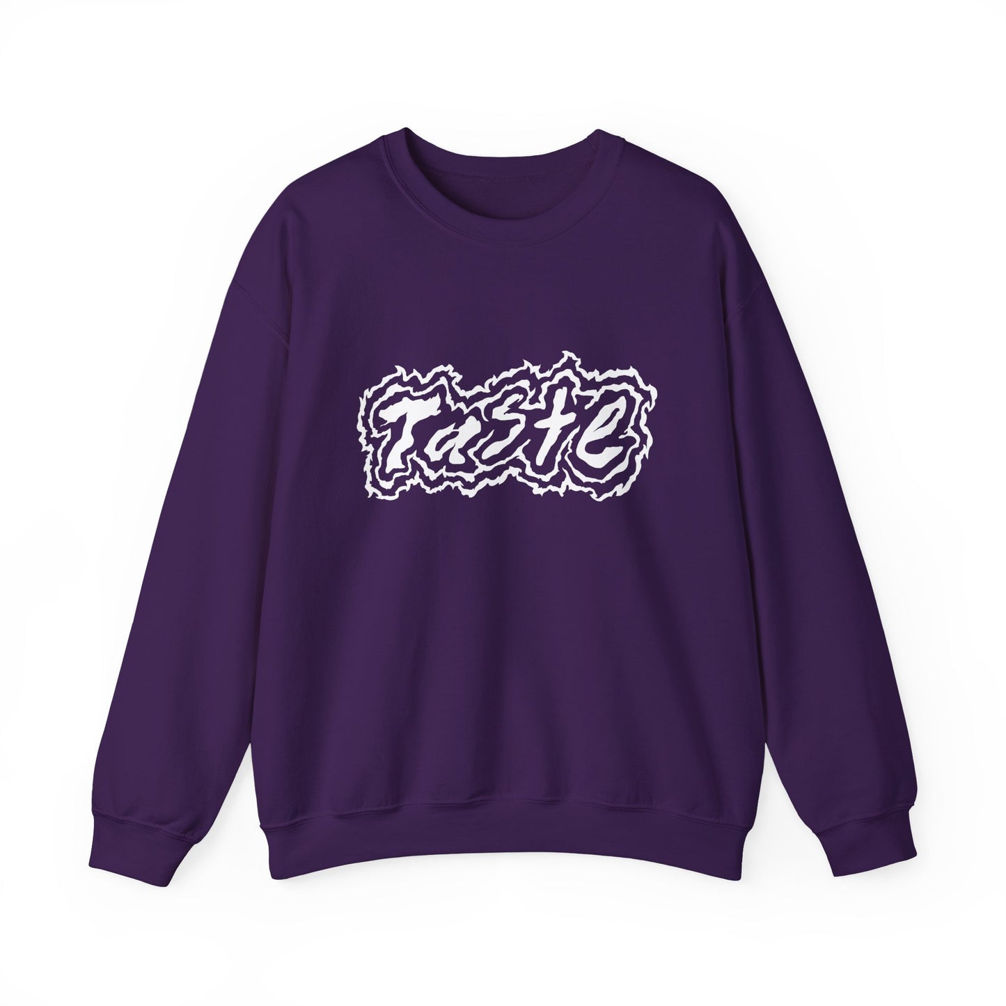 "TASTE" HALF WHITE LOGO UNISEX HEAVY BLEND CREWNECK SWEATSHIRT