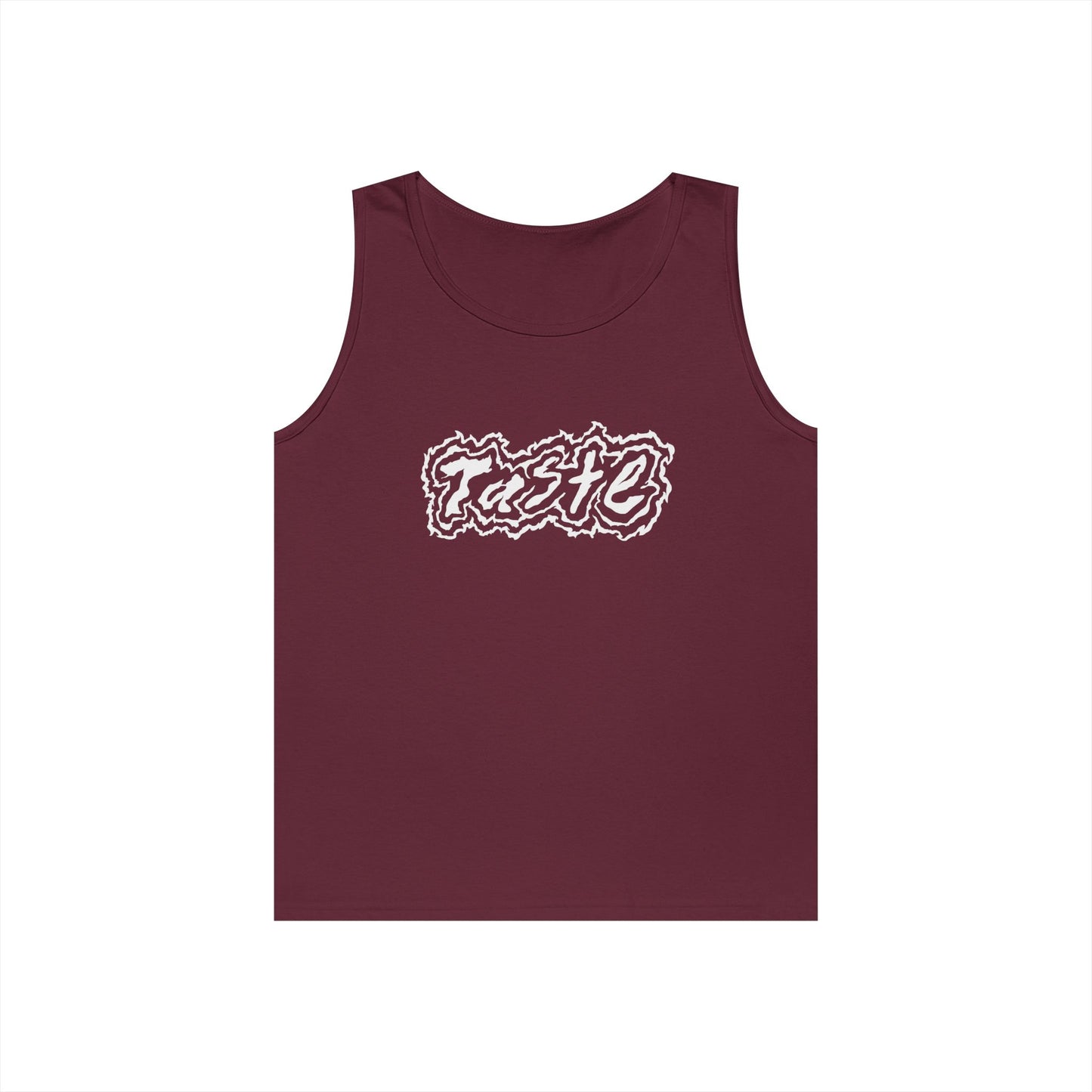 "TASTE" HALF WHITE UNISEX HEAVY COTTON TANK TOP