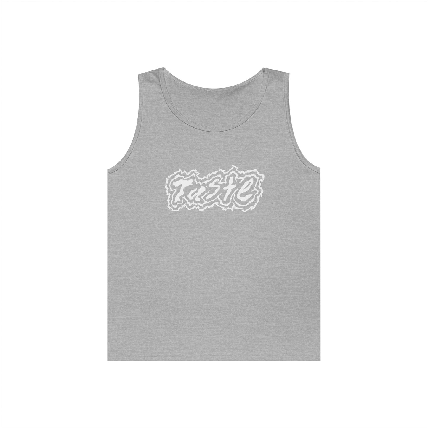 "TASTE" HALF WHITE UNISEX HEAVY COTTON TANK TOP