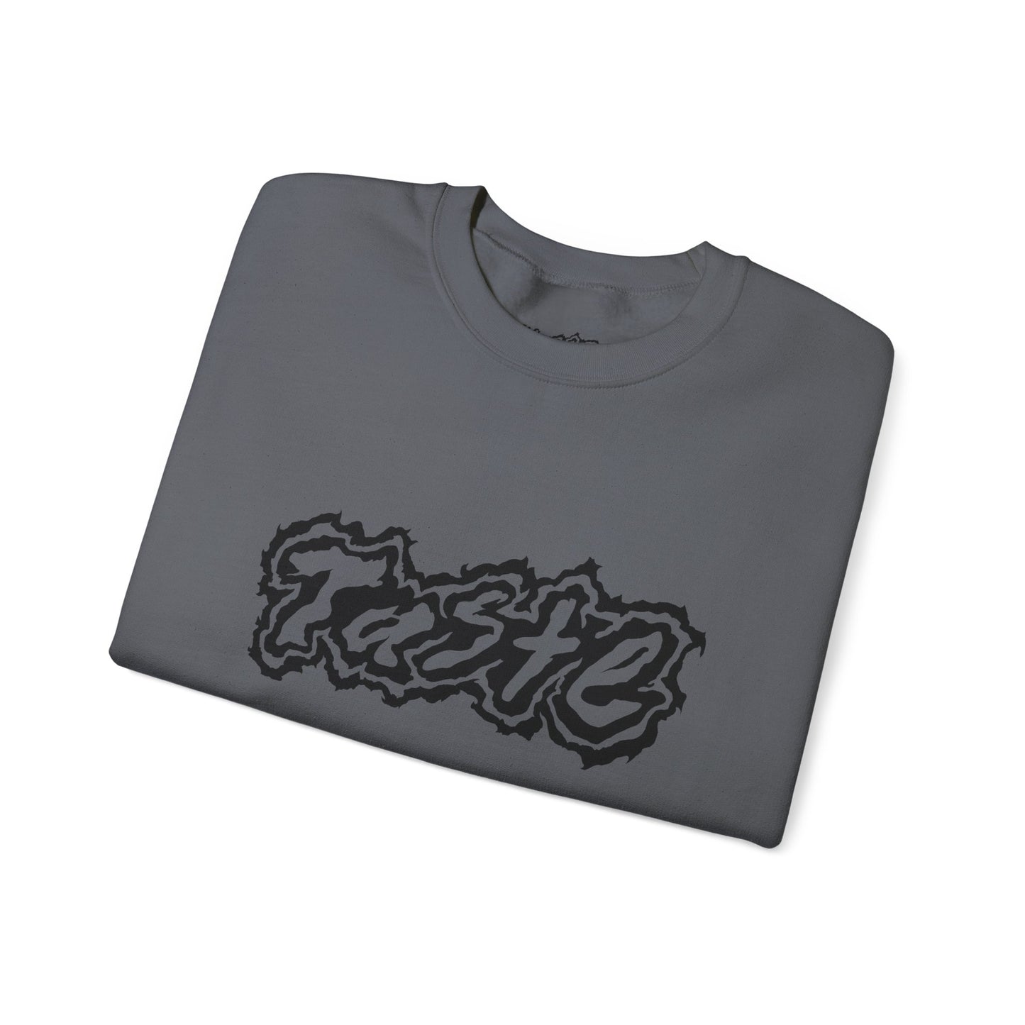 "TASTE" HALF BLACK LOGO UNISEX HEAVY BLEND CREWNECK SWEATSHIRT