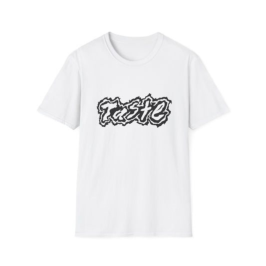 "TASTE" HALF BLACK LOGO UNISEX SOFTSTYLE T-SHIRT