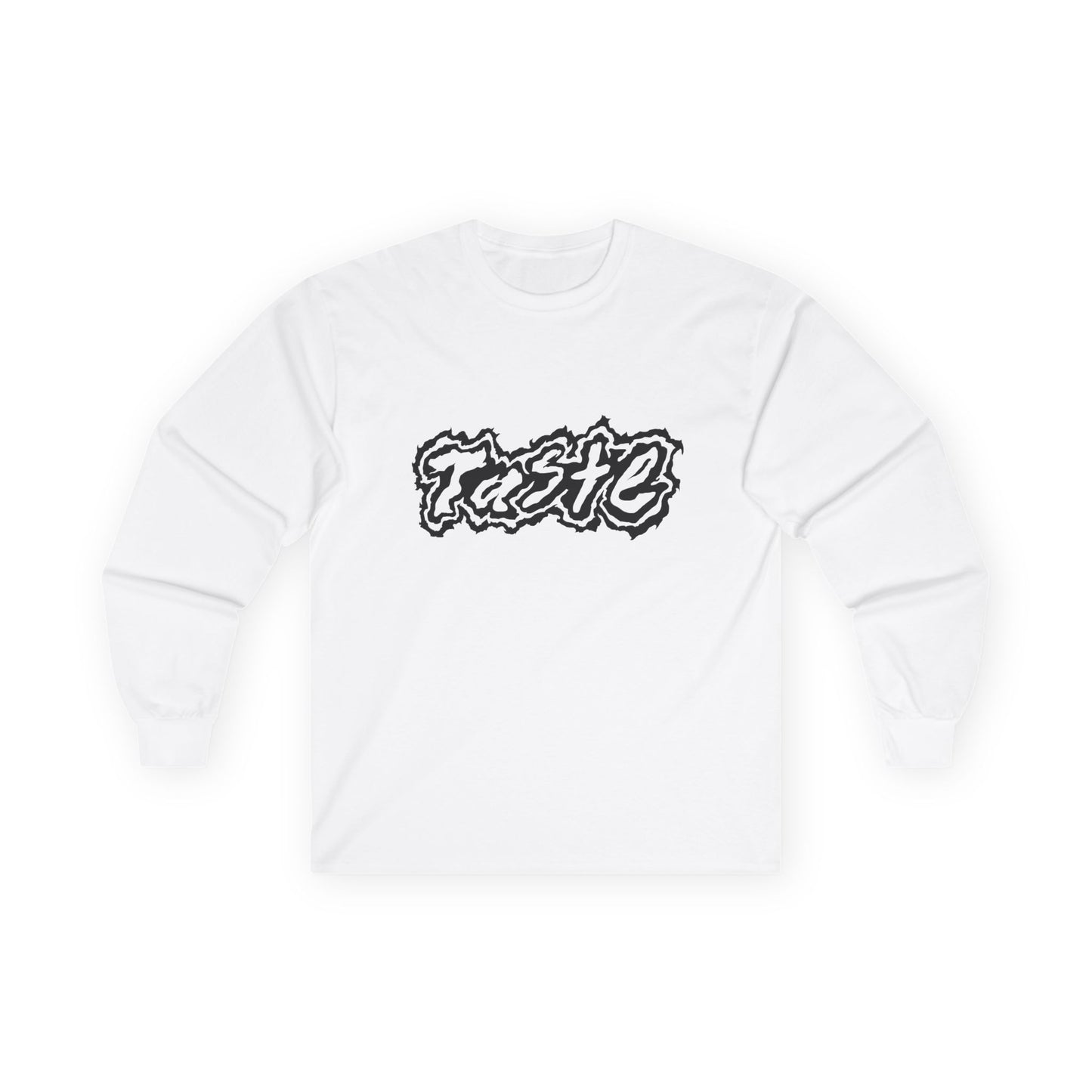 "TASTE" HALF BLACK LOGO UNISEX ULTRA COTTON LONG SLEEVE TEE