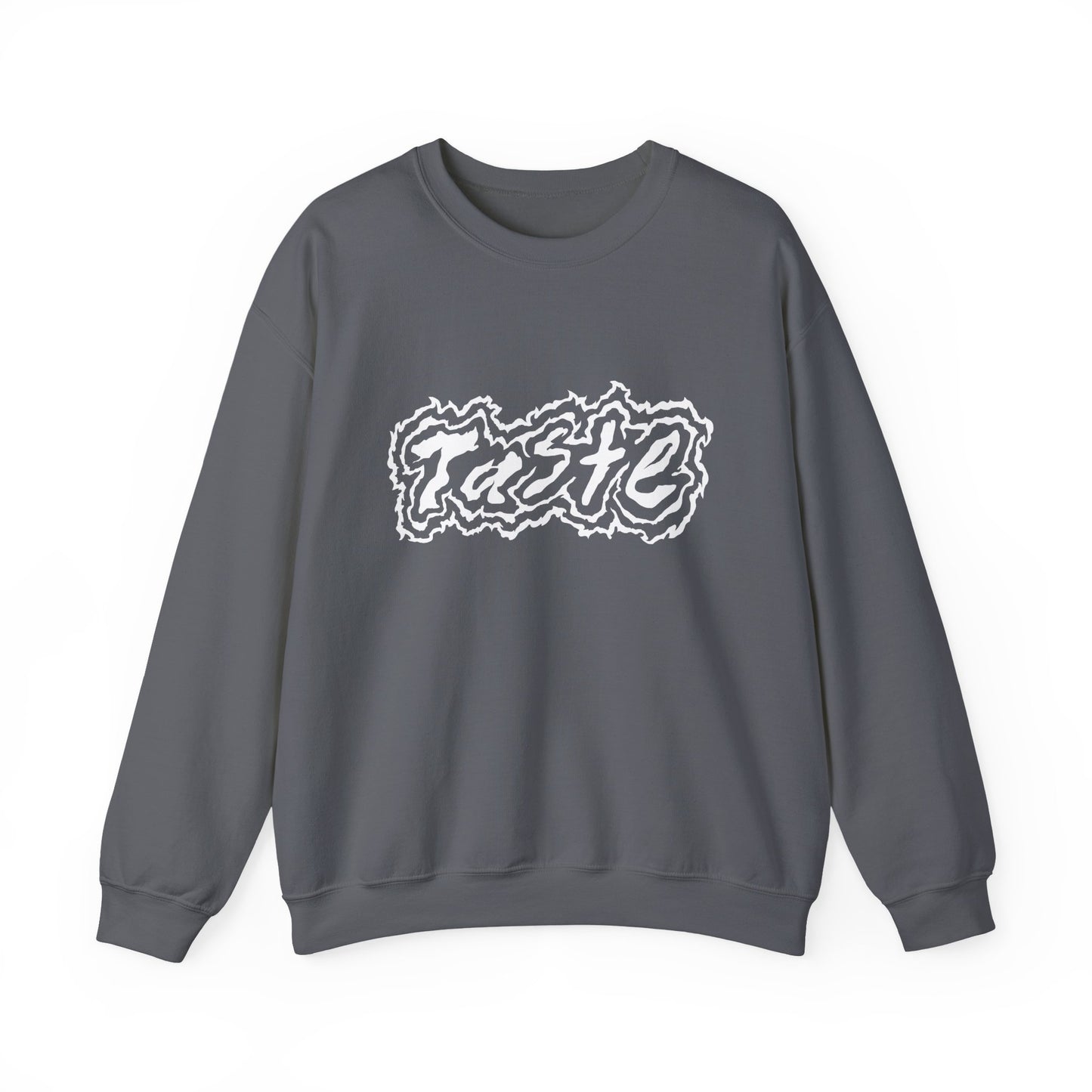 "TASTE" HALF WHITE LOGO UNISEX HEAVY BLEND CREWNECK SWEATSHIRT