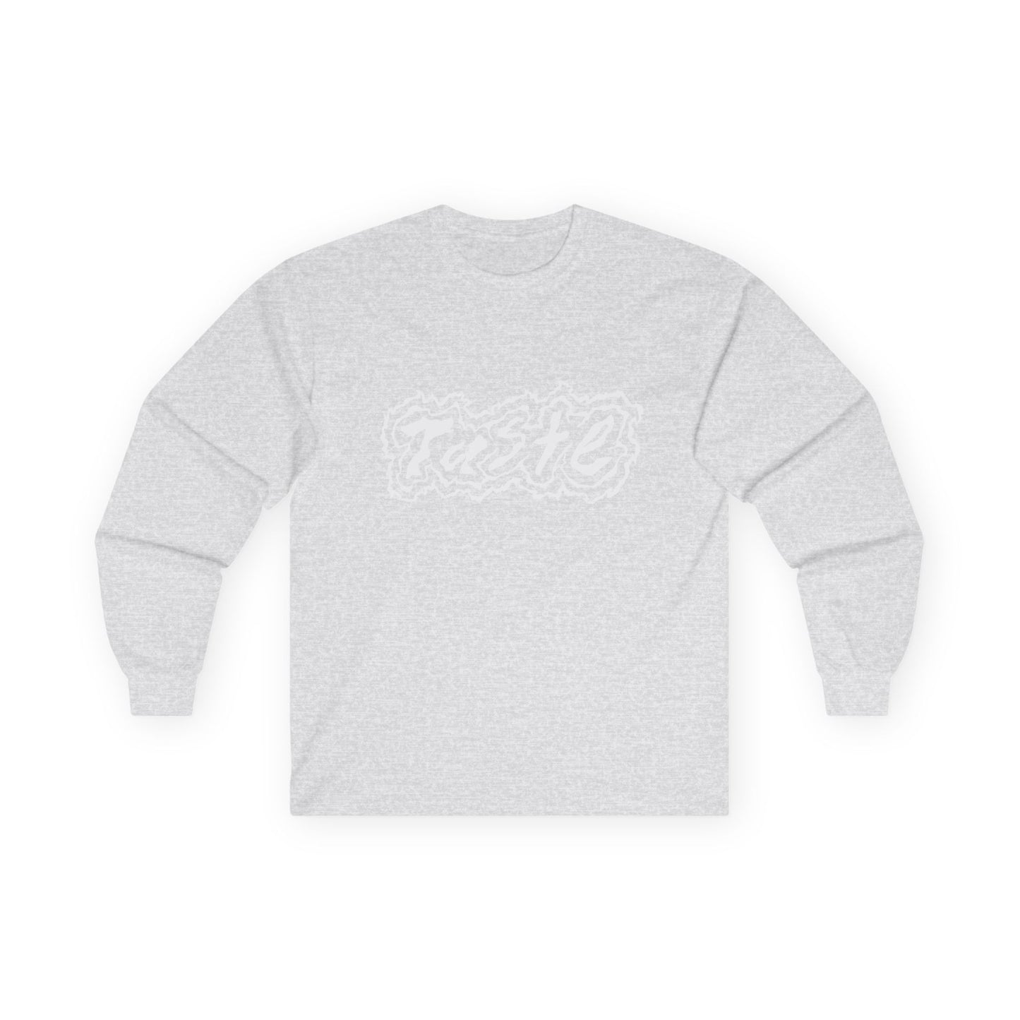 "TASTE" HALF WHITE LOGO UNISEX ULTRA COTTON LONG SLEEVE TEE