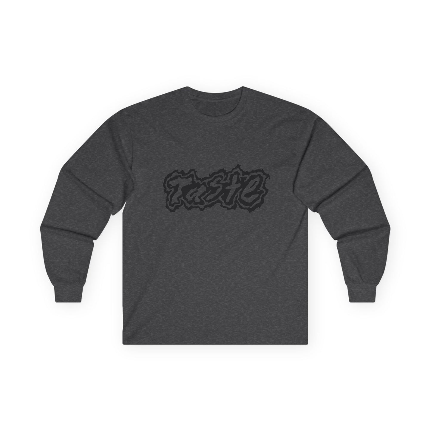 "TASTE" HALF BLACK LOGO UNISEX ULTRA COTTON LONG SLEEVE TEE