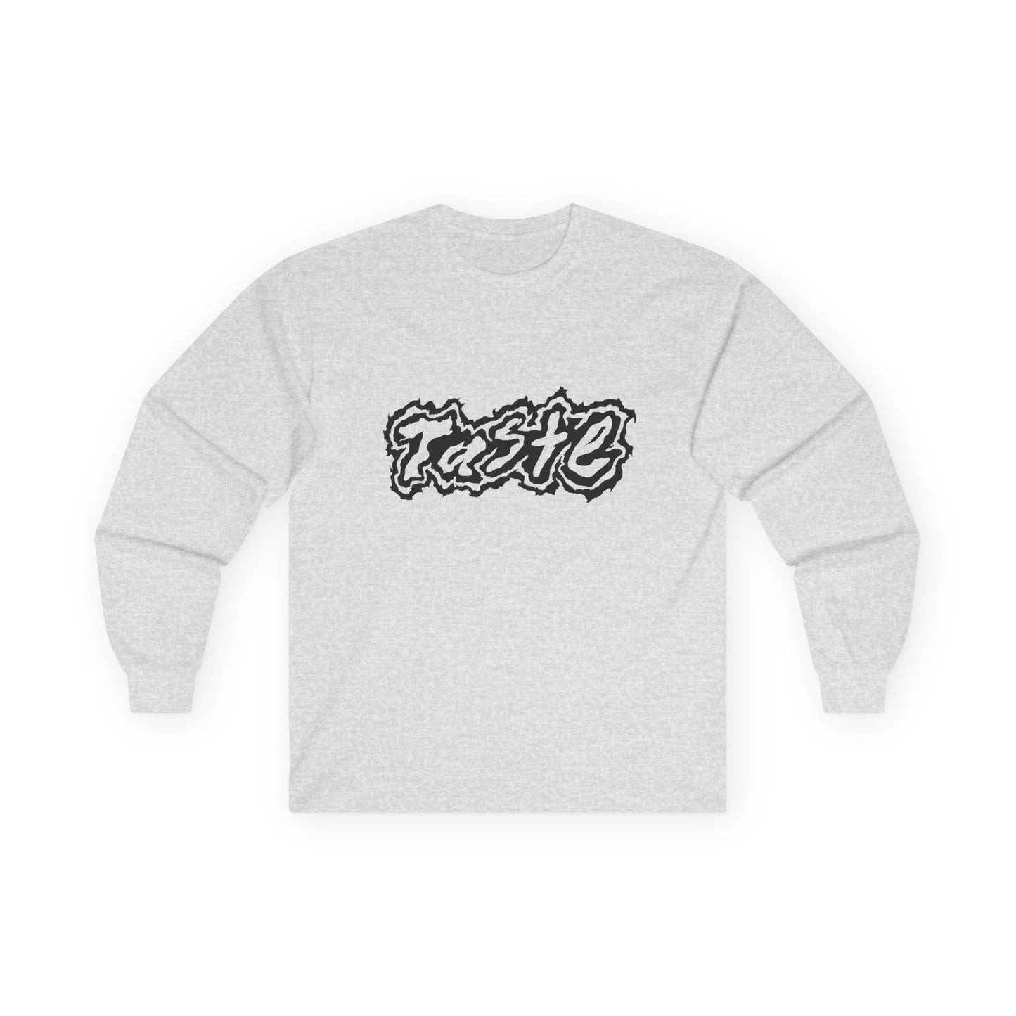 "TASTE" HALF BLACK LOGO UNISEX ULTRA COTTON LONG SLEEVE TEE