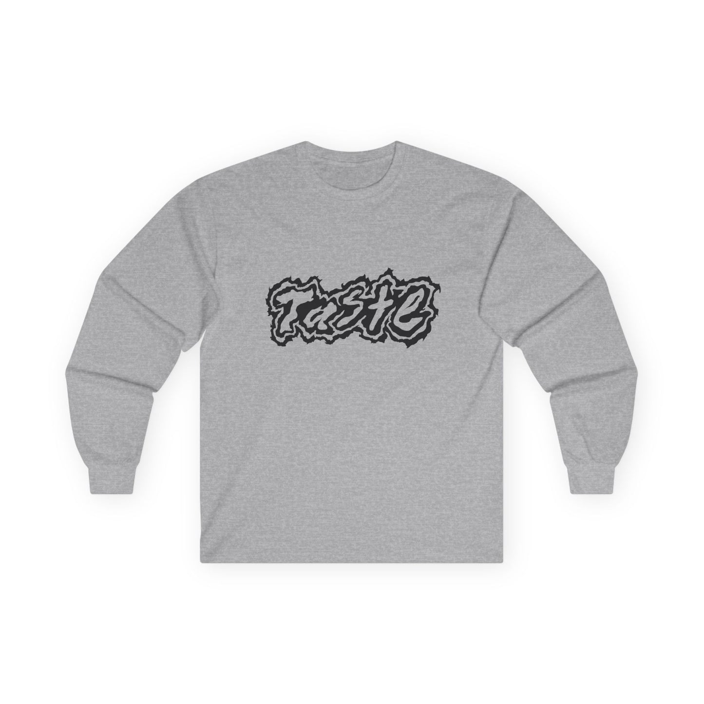 "TASTE" HALF BLACK LOGO UNISEX ULTRA COTTON LONG SLEEVE TEE
