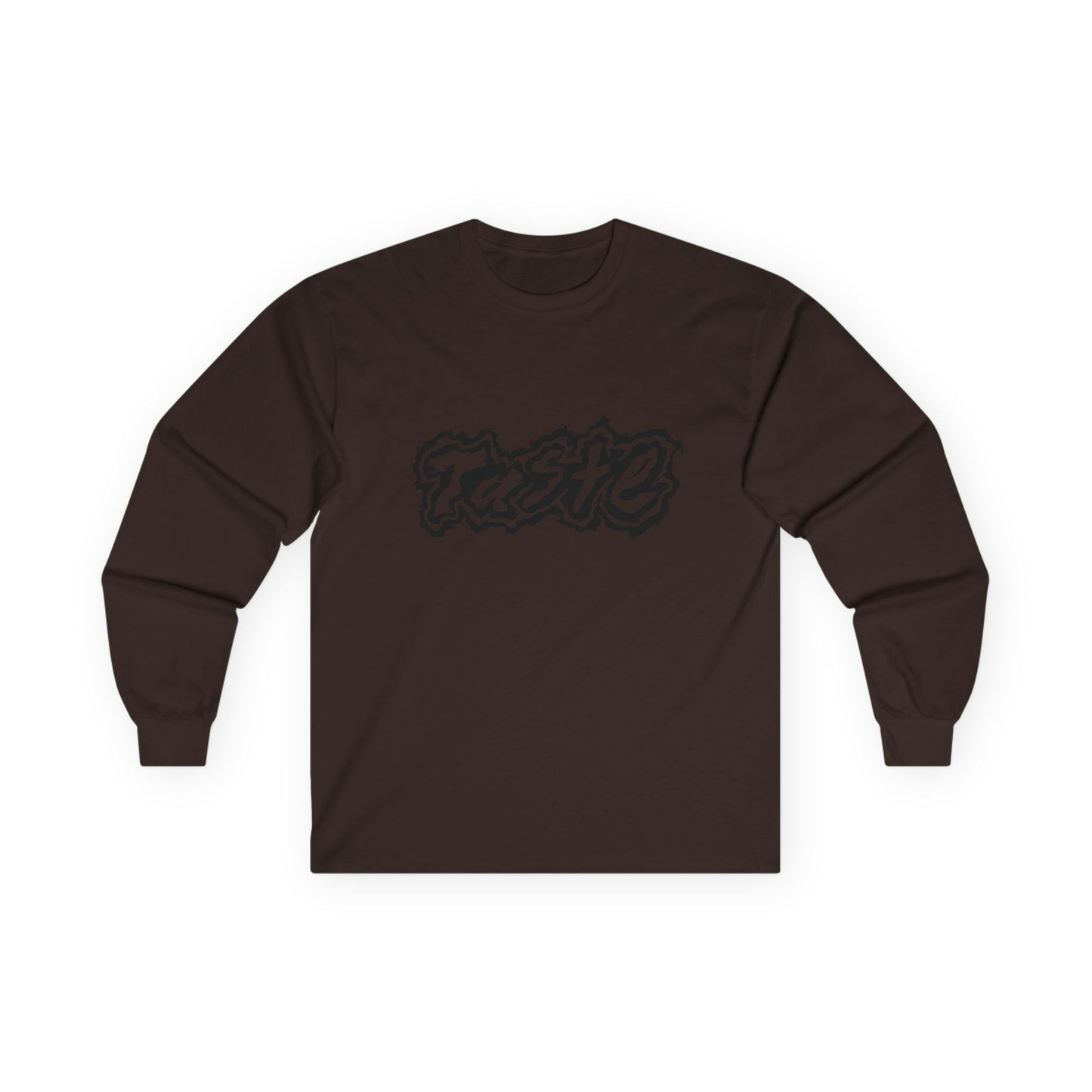 "TASTE" HALF BLACK LOGO UNISEX ULTRA COTTON LONG SLEEVE TEE