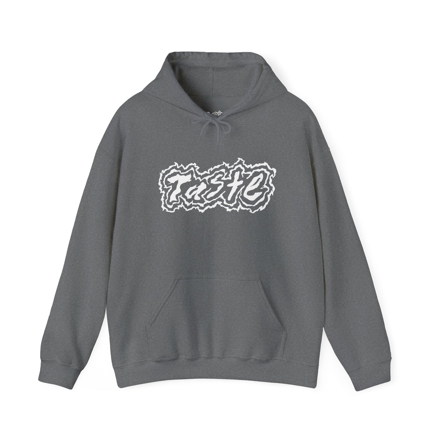 "TASTE" HALF WHITE LOGO UNISEX HEAVY BLEND HOODED SWEATSHIRT