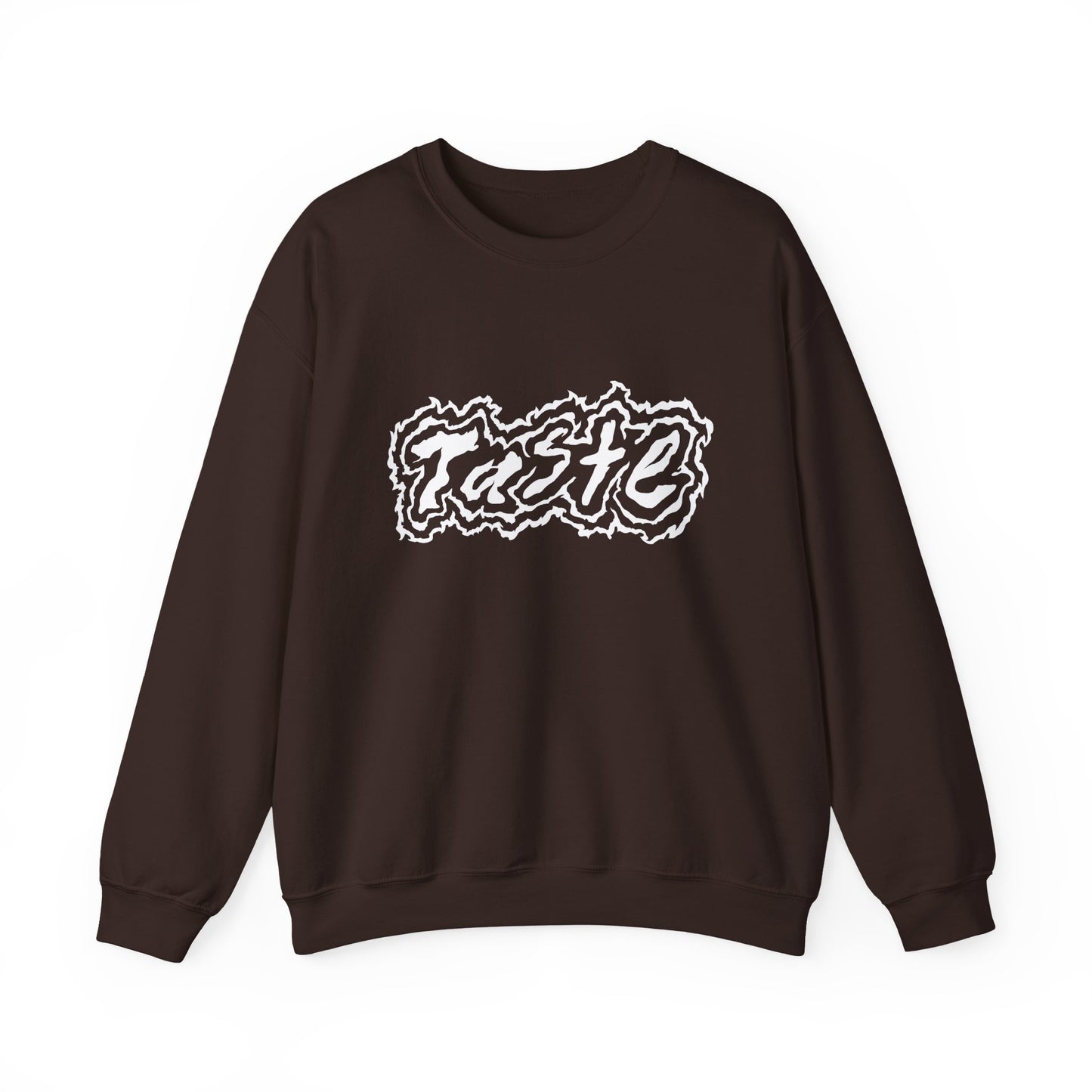 "TASTE" HALF WHITE LOGO UNISEX HEAVY BLEND CREWNECK SWEATSHIRT