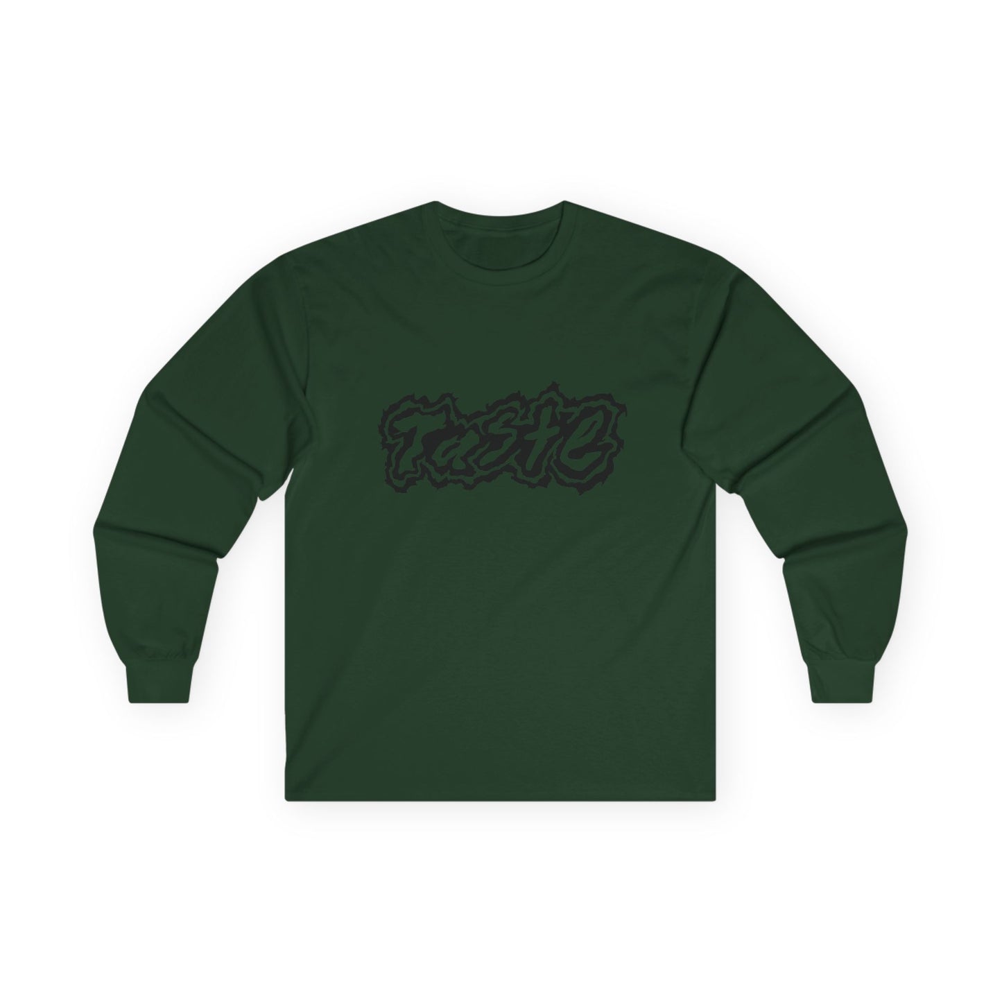 "TASTE" HALF BLACK LOGO UNISEX ULTRA COTTON LONG SLEEVE TEE