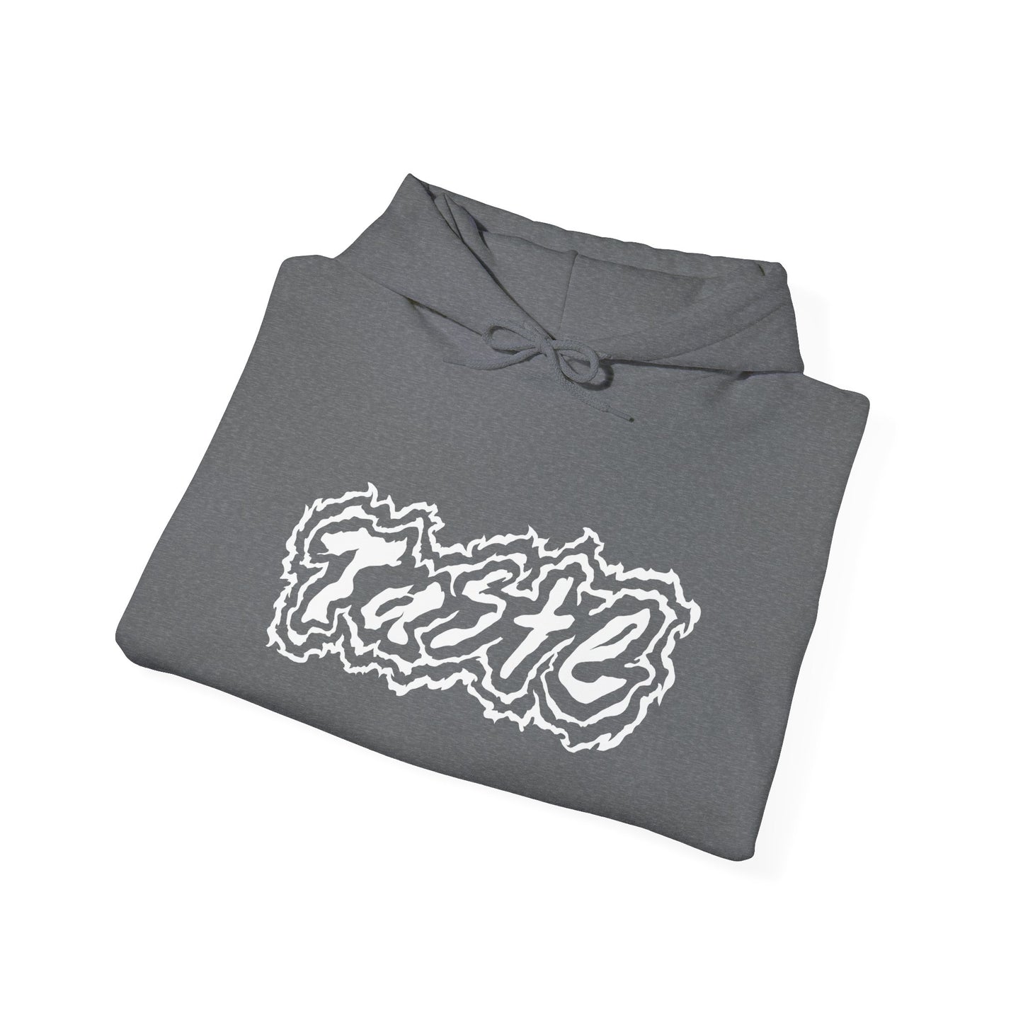 "TASTE" HALF WHITE LOGO UNISEX HEAVY BLEND HOODED SWEATSHIRT