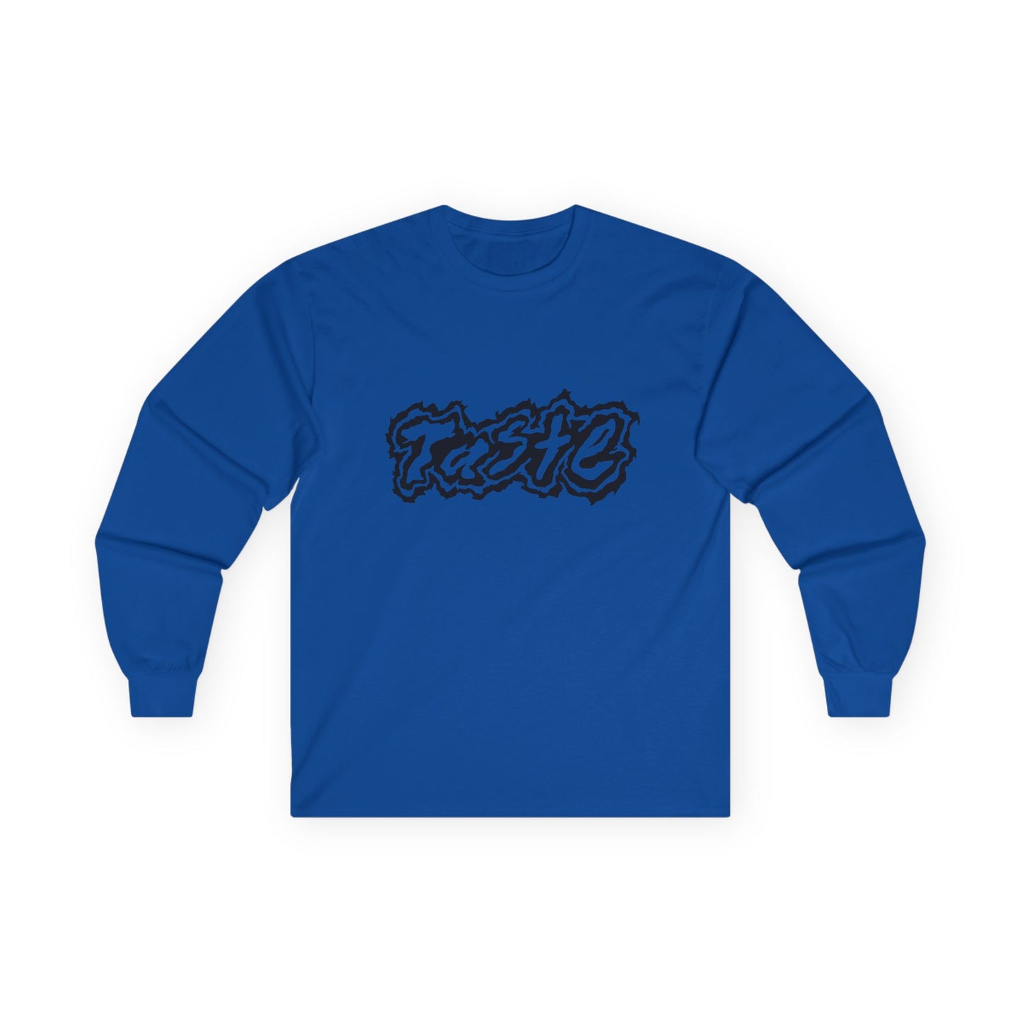 "TASTE" HALF BLACK LOGO UNISEX ULTRA COTTON LONG SLEEVE TEE