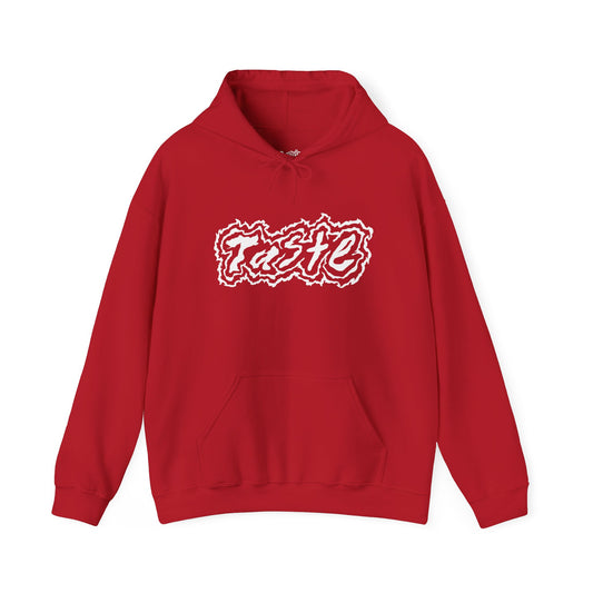 "TASTE" HALF WHITE LOGO UNISEX HEAVY BLEND HOODED SWEATSHIRT
