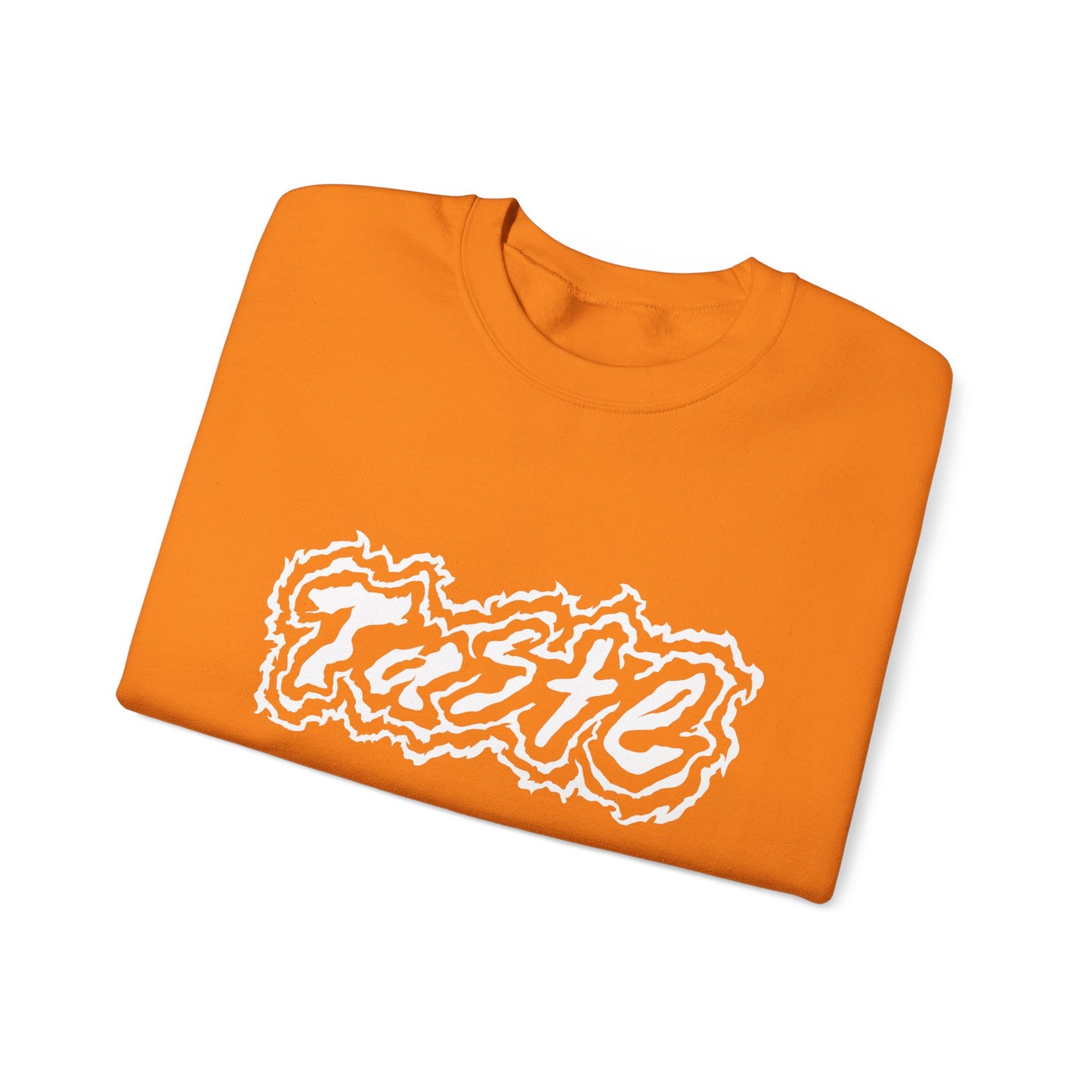 "TASTE" HALF WHITE LOGO UNISEX HEAVY BLEND CREWNECK SWEATSHIRT