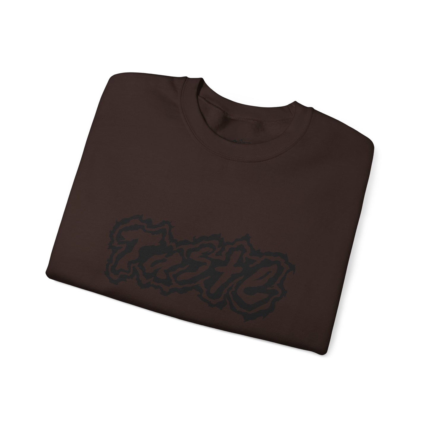 "TASTE" HALF BLACK LOGO UNISEX HEAVY BLEND CREWNECK SWEATSHIRT