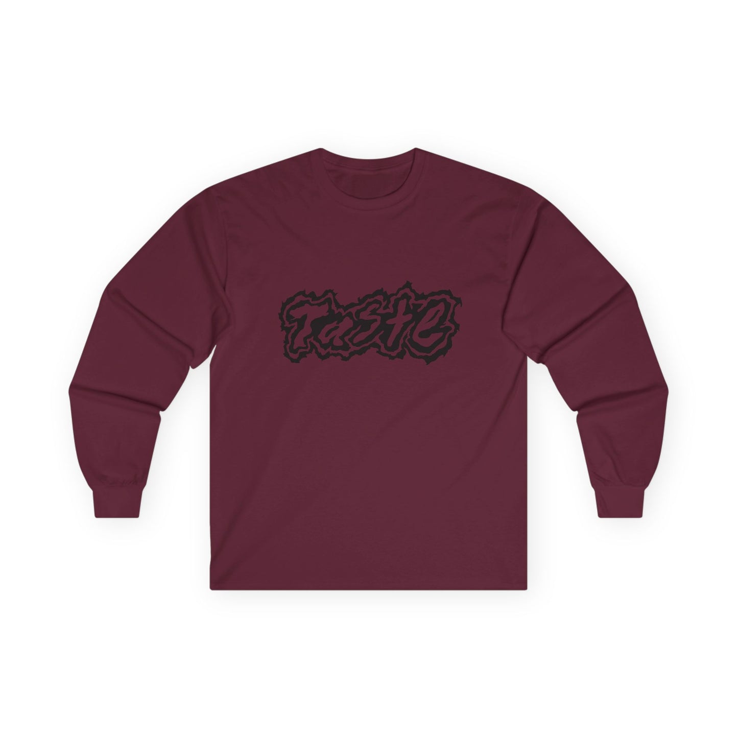 "TASTE" HALF BLACK LOGO UNISEX ULTRA COTTON LONG SLEEVE TEE